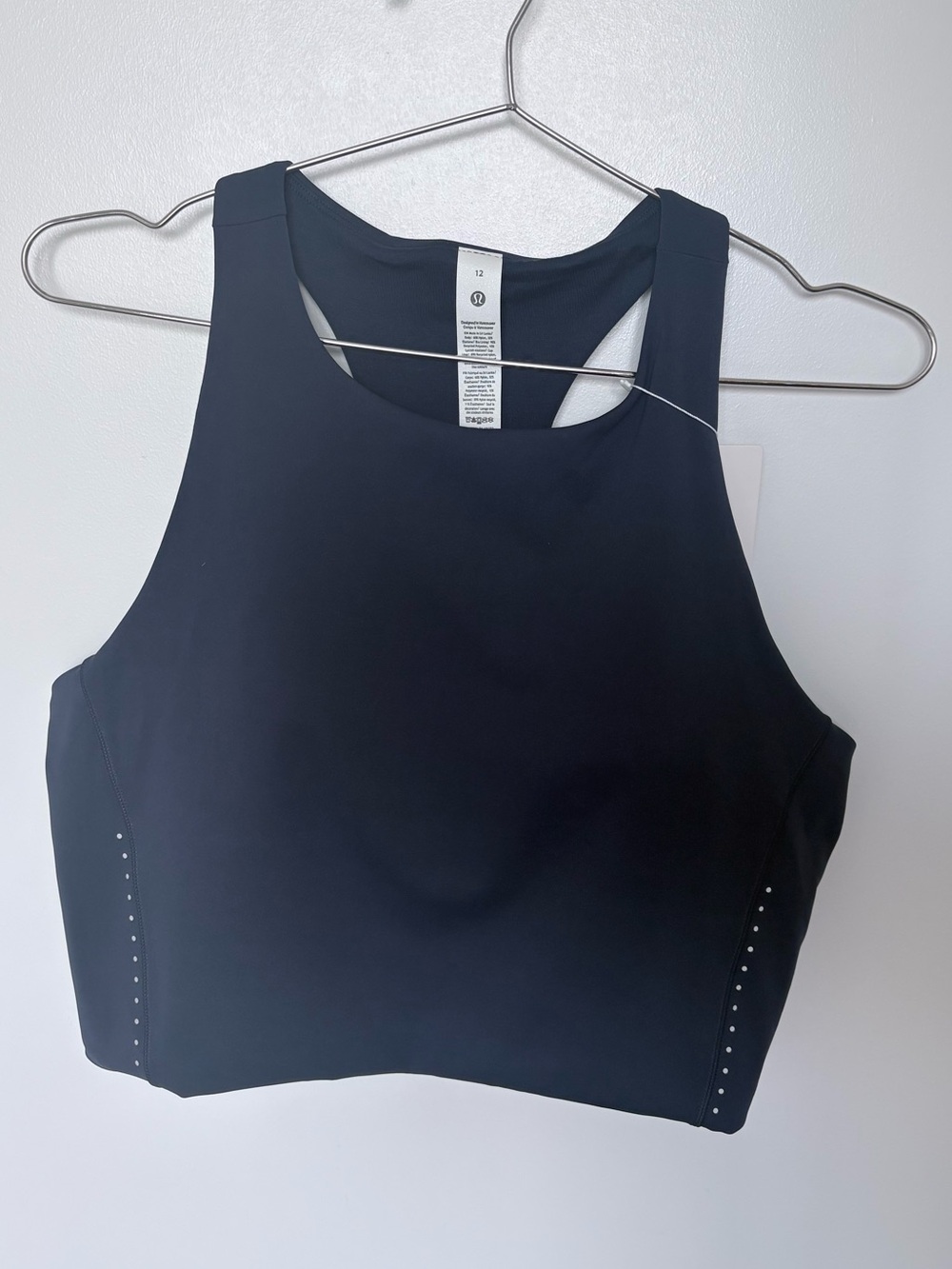 NWT Lululemon Swift Speed Cropped Tank Top *B/C Cup (Club Blue) - 12